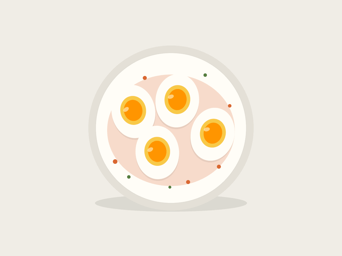 Ilustração de Ovos Beneditinos Reais com Molho Hollandaise Dourado